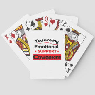 Baraja De Cartas Vibes de eslora de Coworker de ayuda emocional