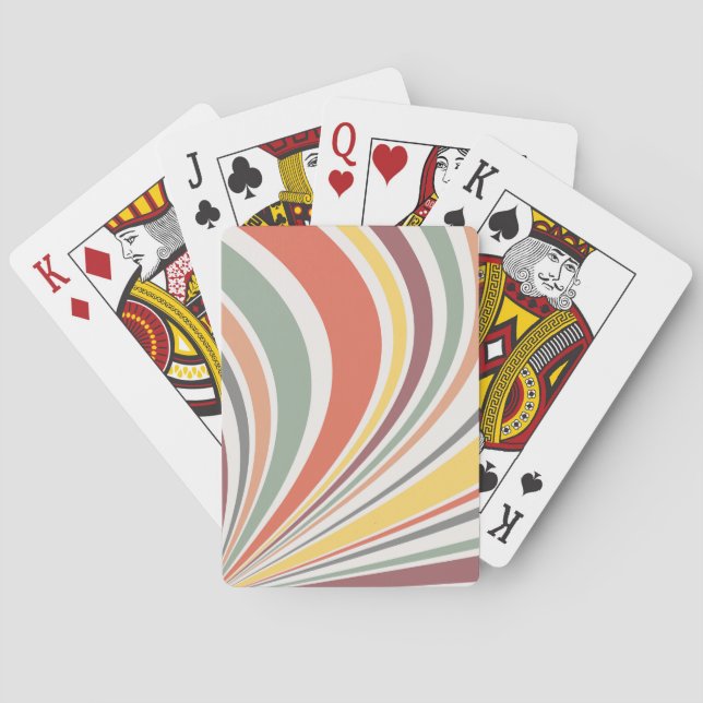 Baraja De Cartas Vibes retro coloridas (Reverso)