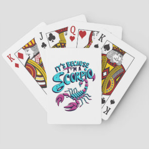 Baraja De Cartas Vibraciones Astrológicas de Escorpio Vintage Signo