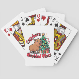 Baraja De Cartas Vibraciones de Navidad del Carpincho Humor Navideñ