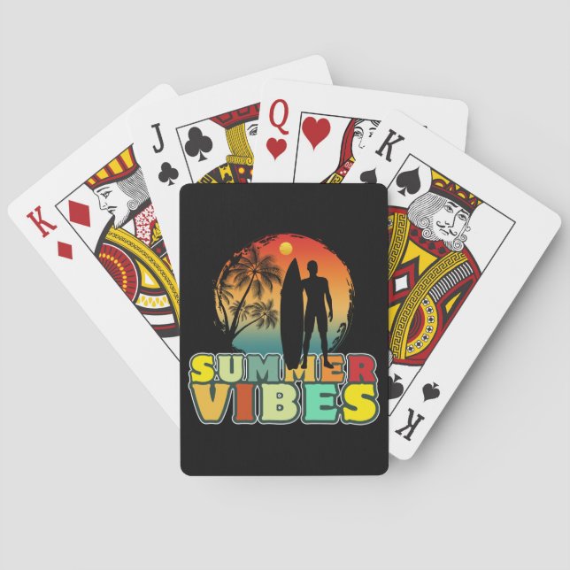 Baraja De Cartas vibraciones de verano (Reverso)