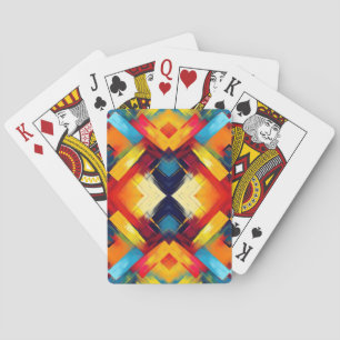 Baraja De Cartas Vibraciones Retro en Colores: Formas Geométricas E