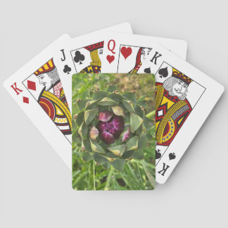 Baraja De Cartas Vibrant Green and Purple Tuscan Artichoke