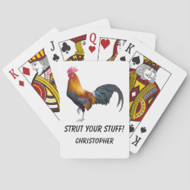 Baraja De Cartas vibrant Multicolored Rooster Classic Playing Cards