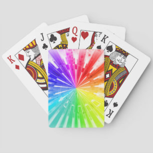 Baraja De Cartas Vibrante explosión del arco iris