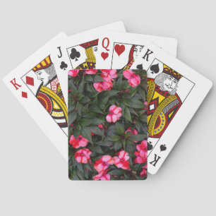 Baraja De Cartas Vibrante patrón de flores de impatiens de Nueva Gu