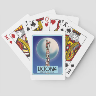 Baraja De Cartas Victoria British Columbia Tótem Pole.