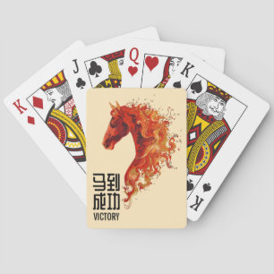 Baraja De Cartas Victoria del Caballo de Fuego