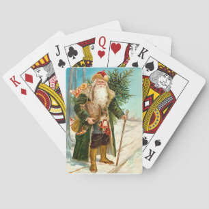 Baraja De Cartas Victorian Santa Claus