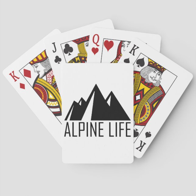 Baraja De Cartas Vida alpina (Reverso)