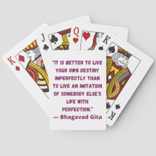 Baraja De Cartas Vida Con Perfección Bhagavad Gita 