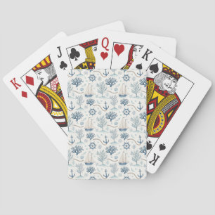 Baraja De Cartas Vida Costera Océanos Azules