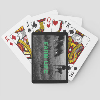 Baraja De Cartas Vida de granja, familia de vacas