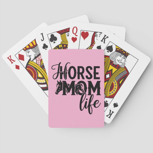 Baraja De Cartas Vida de Mamá de Caballo (Reverso)