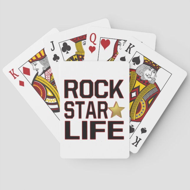 Baraja De Cartas Vida de Rockstar (Reverso)