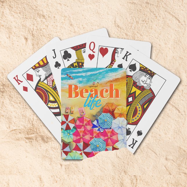 Baraja De Cartas Vida en la playa (Beach Life Playing Cards)