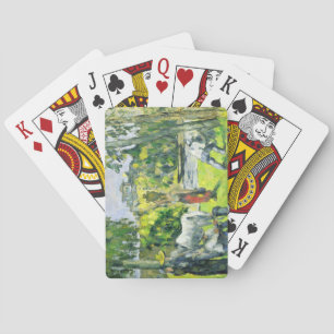 Baraja De Cartas Vida en los campos, c.1875 (aceite de Paul Cezanne