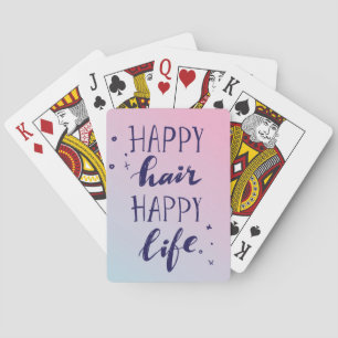 Baraja De Cartas Vida feliz del pelo feliz