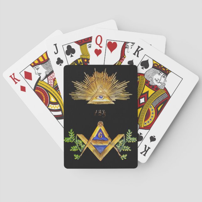 Baraja De Cartas Vida masónica (Reverso)