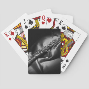 Baraja De Cartas Vida residual del clarinete antiguo, B&W