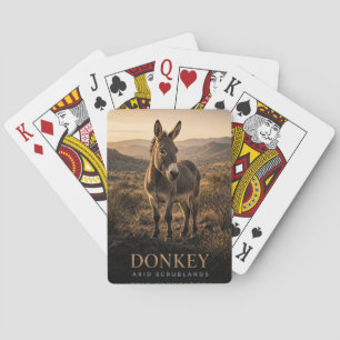 Baraja De Cartas Vida silvestre de matorrales áridos de burro ANIMA