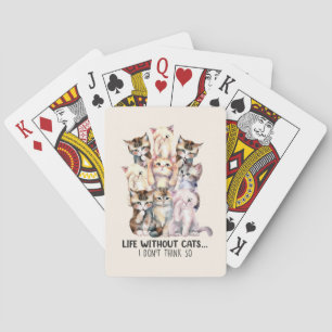 Baraja De Cartas ¿Vida sin gatos? No lo creo