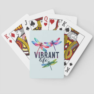 Baraja De Cartas Vida vibrante - Dragonfly artístico