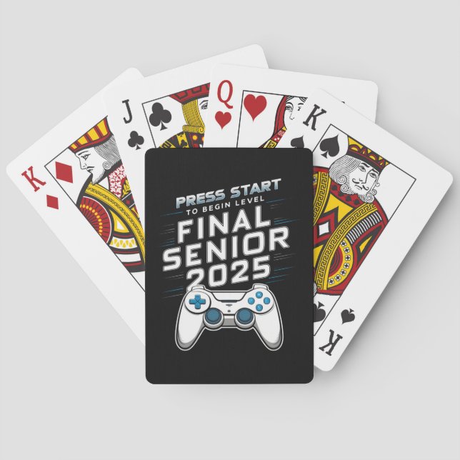 Baraja De Cartas Videojuegos para jugadores senior de la clase 2025 (Reverso)