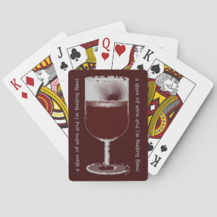 Baraja De Cartas Vidrio de vino