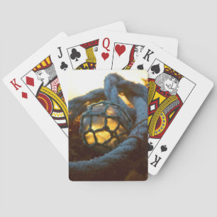 Baraja De Cartas Vidrio flotante resplandeciente al atardecer, Alas
