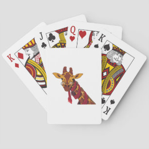 Baraja De Cartas Vidrios que llevan de la jirafa