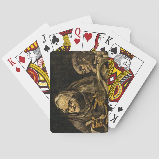 Baraja De Cartas Vieja con esqueleto (muerte) (Francisco Goya) (Reverso)