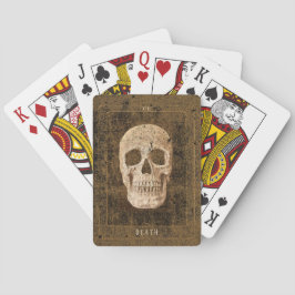 Baraja De Cartas Vieja gótica Sepia Grunge Skull Tarot