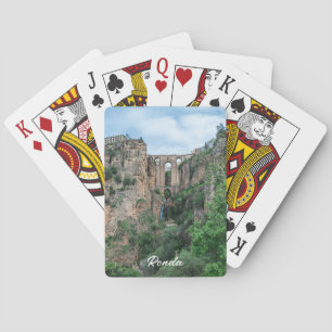 Baraja De Cartas Viejo puente histórico en Ronda, España