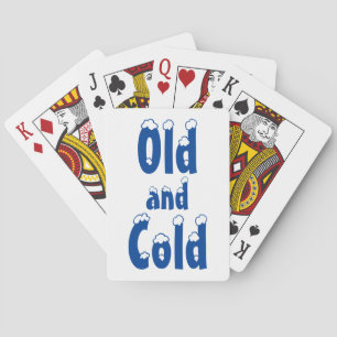 Baraja De Cartas Viejo y frío