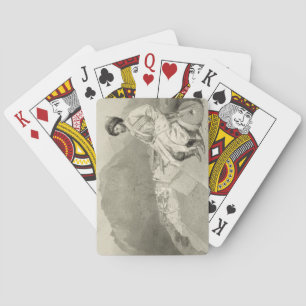 Baraja De Cartas View of Ghimri and Portrait of Hadji-Mourad, plate