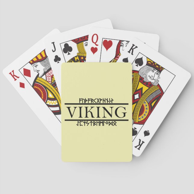 Baraja De Cartas Viking Ejecuta Tarjetas de Reproducción (Classic) (Reverso)