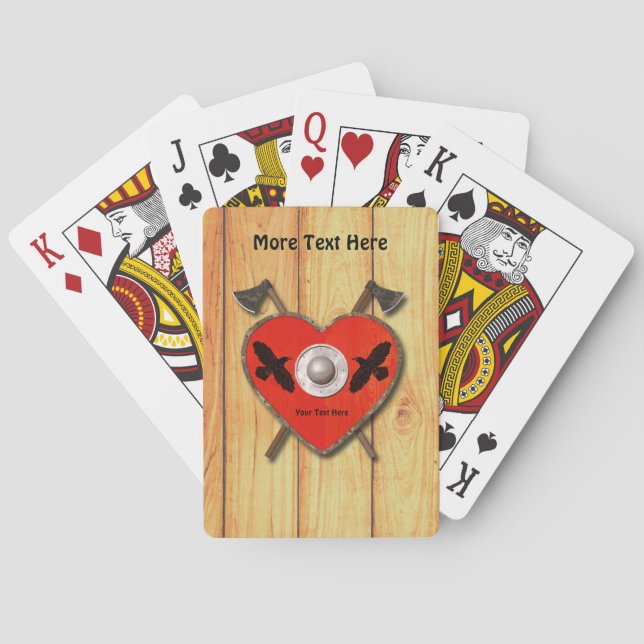 Baraja De Cartas Viking Valentine - Raven (Reverso)