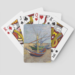 Baraja De Cartas Vincent van Gogh - Barcas de Pesca en la Playa