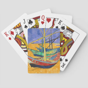 Baraja De Cartas Vincent van Gogh - Barcos de Pesca en la Playa