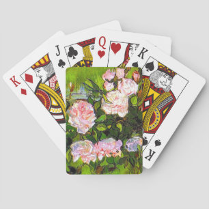 Baraja De Cartas Vincent Van Gogh Bodegón con rosas rosadas
