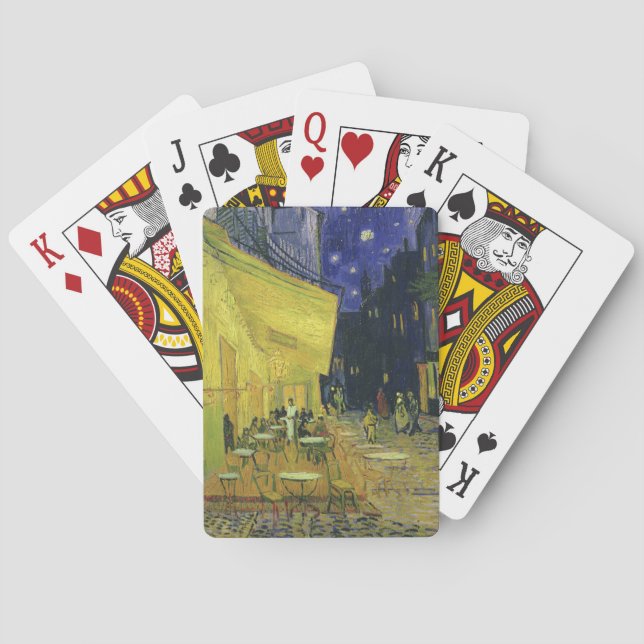Baraja De Cartas Vincent van Gogh - Cafe Terrace de noche (Reverso)