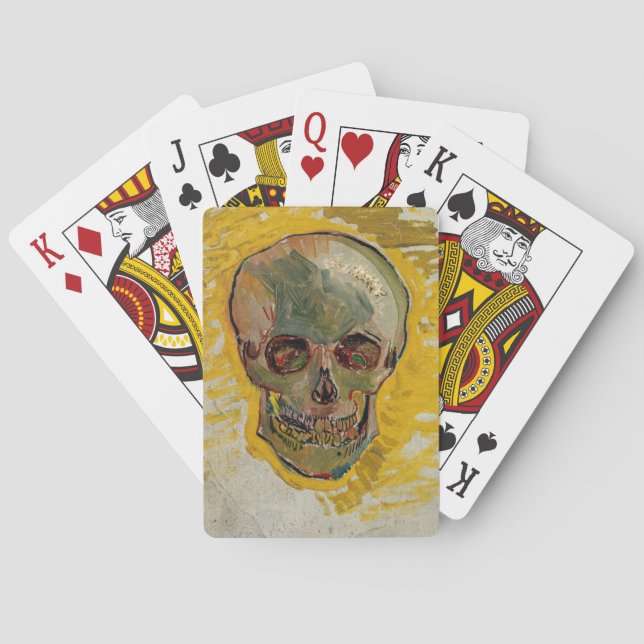 Baraja De Cartas Vincent van Gogh - Calavera 1887 #2 (Reverso)
