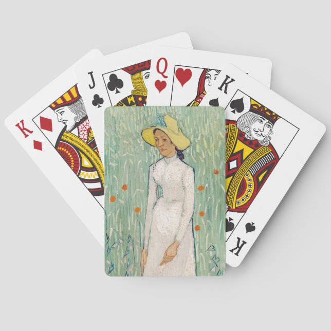 Baraja De Cartas Vincent van Gogh - Chica en blanco (Reverso)
