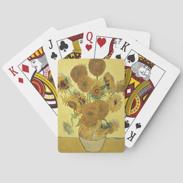 Baraja De Cartas Vincent van Gogh | Girasoles, 1888 (Reverso)
