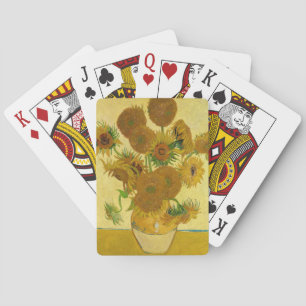 Baraja De Cartas Vincent van Gogh - Jarrón con quince girasoles