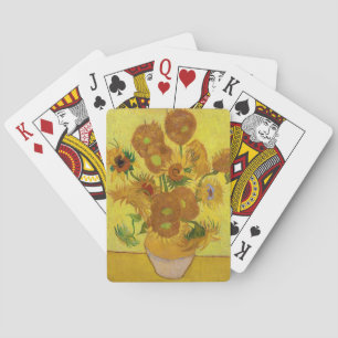 Baraja De Cartas Vincent van Gogh - Jarrón con quince girasoles