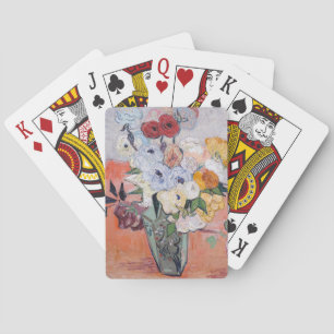 Baraja De Cartas Vincent van Gogh - Jarrón con rosas y anémonas