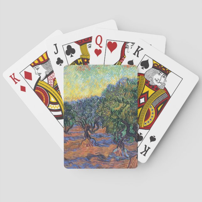 Baraja De Cartas Vincent Van Gogh Olive Grove Impresionsionism Art (Reverso)