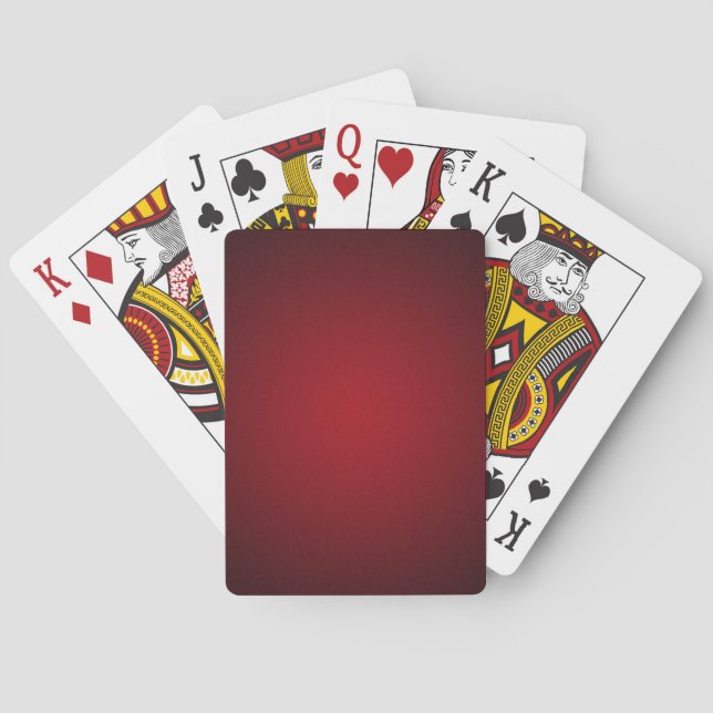 Baraja De Cartas Viñeta gris rojo-negro (Reverso)